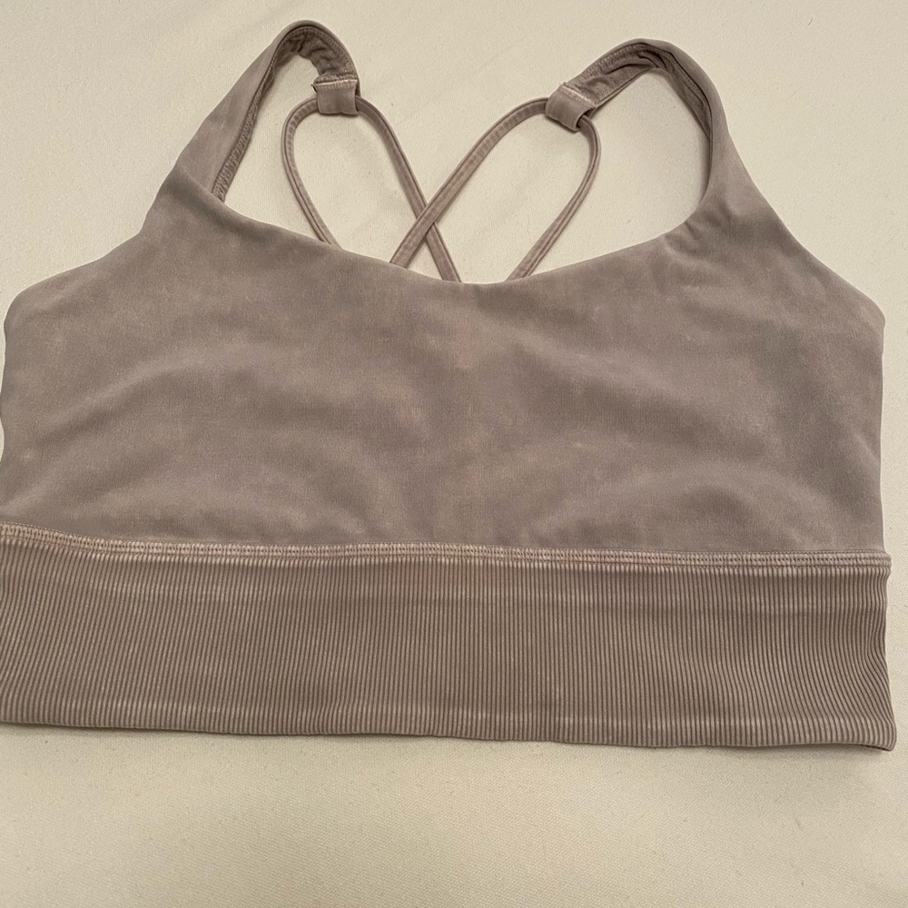 LuluLemon stone washed, longline sports bra